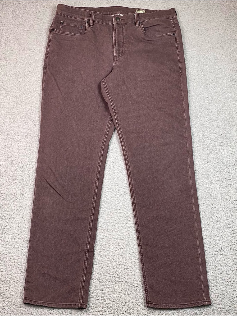 Faherty Stretch Terry 5 Pocket Pants Men's Size 35 x 32 Coastal Casual EUC